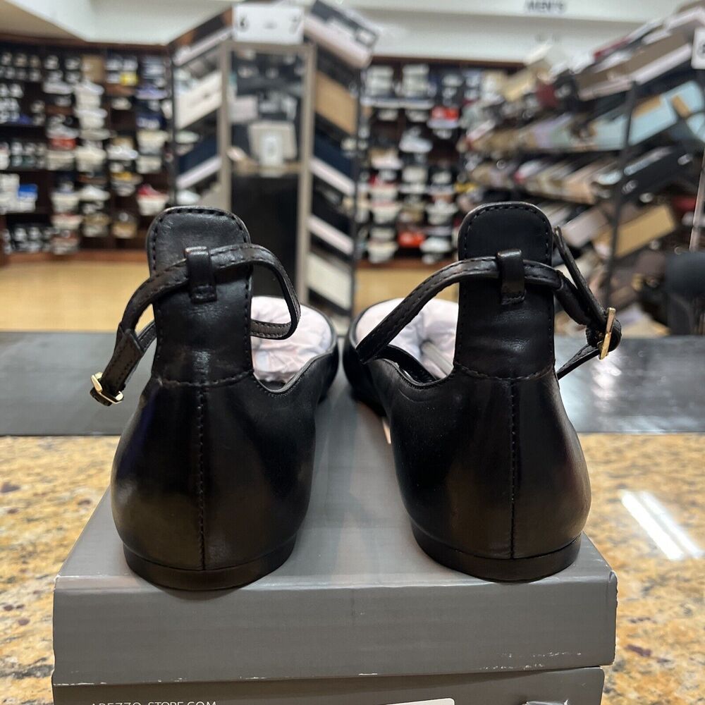 Arezzo Women's Madison Leather Pointed Toe Dressy Ballet Flats Size 9.5B - Picture 3 of 6